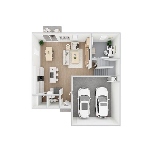 Spruce - 4 Bedroom 2.5 Bath 2,279 Sq. Ft. Floor Plan at Presidential Heights Rental Homes in Manor, TX